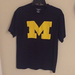 M Navy Blue Michigan T Shirt